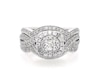 Thumbnail Image 1 of Previously Owned Neil Lane Round-Cut Diamond Double Halo Bridal Set 7/8 ct tw 14K White Gold Size 5.75