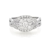 Thumbnail Image 1 of Previously Owned Round-Cut Diamond Bridal Set 1-1/6 ct tw 14K White Gold Size 7.5