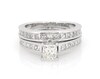 Thumbnail Image 1 of Previously Owned Princess-Cut Diamond Bridal Set 1-7/8 ct tw 14K White Gold Size 6.5