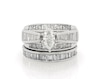 Thumbnail Image 1 of Previously Owned Marquise-Cut Diamond Bridal Set 1-7/8 ct tw 14K White Gold Size 5