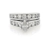 Thumbnail Image 1 of Previously Owned Marquise-Cut Diamond Bridal Set 2 ct tw 14K White Gold Size 5.5