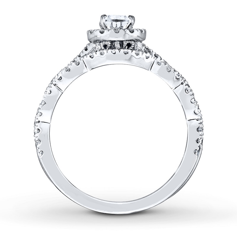 Main Image 2 of Previously Owned Neil Lane Pear-Shaped Diamond Bridal Set 7/8 ct tw 14K White Gold Size 7.5