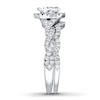 Thumbnail Image 3 of Previously Owned Neil Lane Pear-Shaped Diamond Bridal Set 7/8 ct tw 14K White Gold Size 7.5