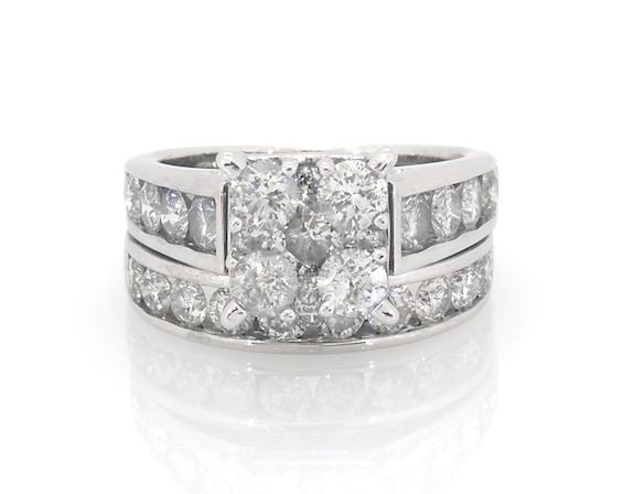 Previously Owned Round-Cut Multi-Diamond Bridal Set 2-3/4 ct tw 14K White Gold 6