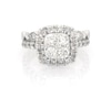 Thumbnail Image 1 of Previously Owned Round-Cut Multi-Diamond Bridal Set 1-5/8 ct tw 14K White Gold Size 6.5