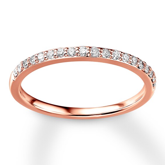 Previously Owned Diamond Wedding Band 1/5 ct tw Round-cut 14K Rose Gold