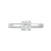 Thumbnail Image 4 of Previously Owned Diamond Solitaire Ring 1/2 carat Round-cut 14K White Gold (I/I2)