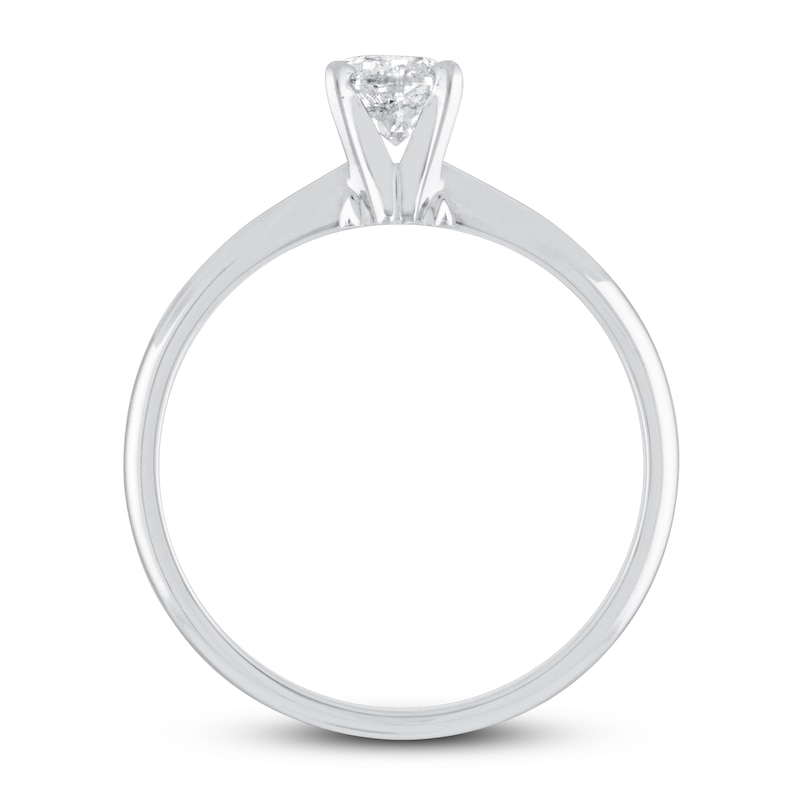 Main Image 2 of Previously Owned Diamond Solitaire Engagement Ring 3/4 ct tw Round-cut 10K White Gold (J/I3)