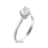 Thumbnail Image 2 of Previously Owned Diamond Solitaire Ring 1/2 carat Heart-shaped 14K White Gold (I/I2)