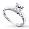 Thumbnail Image 3 of Previously Owned Diamond Engagement Ring 1/2 Carat 10K White Gold (J/I3)