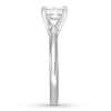 Thumbnail Image 3 of Previously Owned Certified Diamond Solitaire 1 ct Radiant-cut 14K White Gold