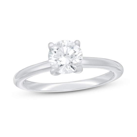 Previously Owned Lab-Created Diamonds by KAY Solitaire Engagement Ring 1 ct tw 14K White Gold (F/VS2)