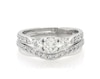 Thumbnail Image 1 of Previously Owned Round-Cut Diamond Three-Stone Bridal Set 1 ct tw 14K White Gold Size 5