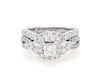 Thumbnail Image 1 of Previously Owned THE LEO Princess-Cut Diamond Halo Bridal Set 1-5/8 ct tw 14K White Gold Size 5