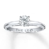 Thumbnail Image 1 of Previously Owned THE LEO Diamond Artisan Ring 1/2 ct tw Round-cut 14K White Gold