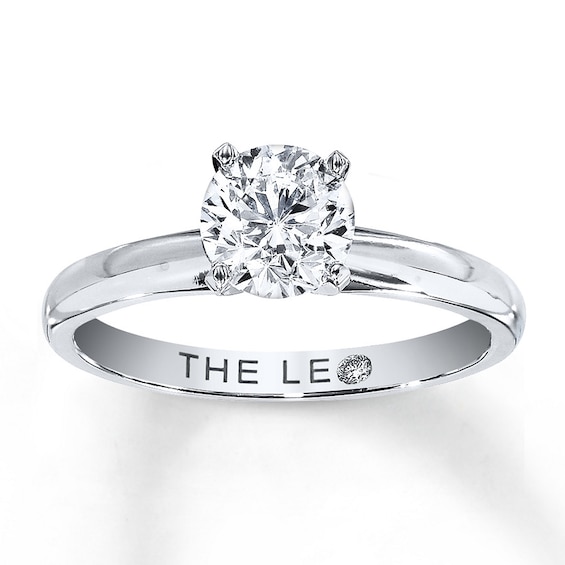 Previously Owned THE LEO Diamond Artisan Ring 1 ct tw Round-cut 14K White Gold