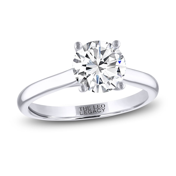 Previously Owned THE LEO Legacy Lab-Grown Diamond Solitaire Ring 1-1/2 ct tw 14K White Gold