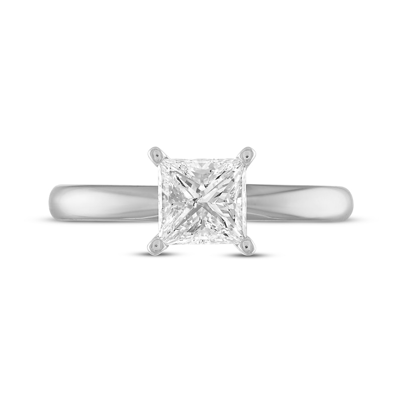 Main Image 3 of Previously Owned Diamond Solitaire Engagement Ring 1-1/2 ct tw Princess-cut 10K White Gold (I/I3)