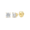 Thumbnail Image 1 of Previously Owned Lab-Created Diamonds by KAY Round-Cut Solitaire Stud Earrings 3/4 ct tw 14K Yellow Gold (F/SI2)