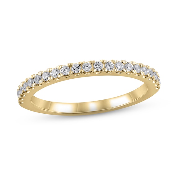 Previously Owned Lab-Created Diamonds by KAY Anniversary Band 1/4 ct tw 14K Yellow Gold