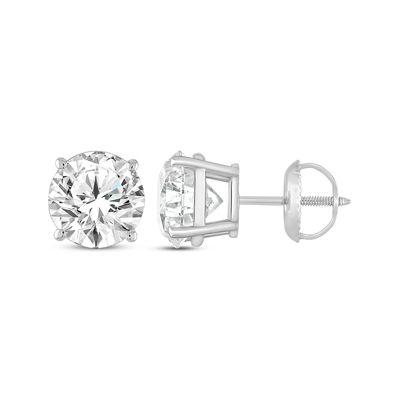 Main Image 3 of Previously Owned Diamond Earrings 1 ct tw Round-cut 14K White Gold
