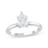 Thumbnail Image 1 of Previously Owned Lab-Grown Diamonds Pear-Shaped Solitaire Ring 1 ct tw 14K White Gold (F/SI2)