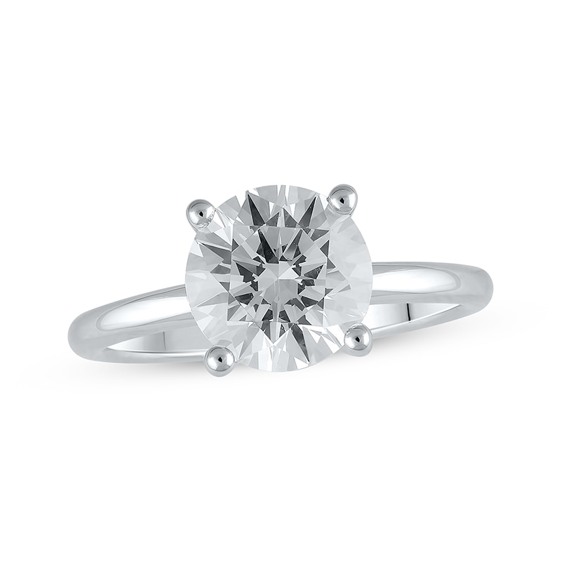 Main Image 1 of Previously Owned Lab-Created Diamonds by KAY Solitaire Engagement Ring 2-1/2 ct tw 14K White Gold (I/SI2)