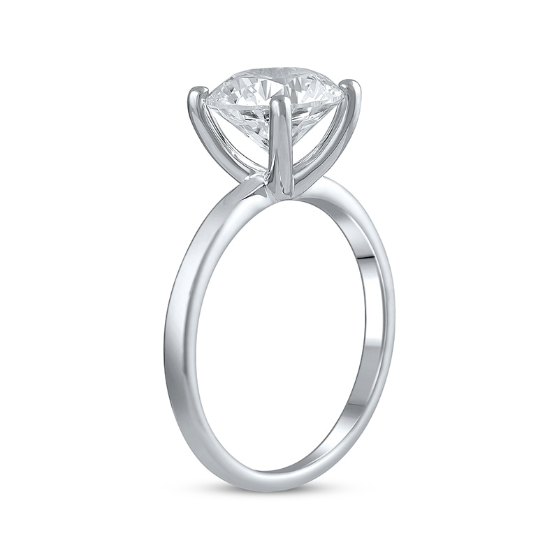 Main Image 2 of Previously Owned Lab-Created Diamonds by KAY Solitaire Engagement Ring 2-1/2 ct tw 14K White Gold (I/SI2)