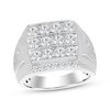 Thumbnail Image 1 of Previously Owned KAY Lab-Grown Diamonds Men's Multi-Row Fashion Ring 2 ct tw 10K White Gold