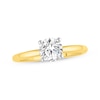 Thumbnail Image 1 of Previously Owned Lab-Grown Diamonds Round-Cut Solitaire Engagement Ring 1 ct tw 14K Yellow Gold (F/SI2)