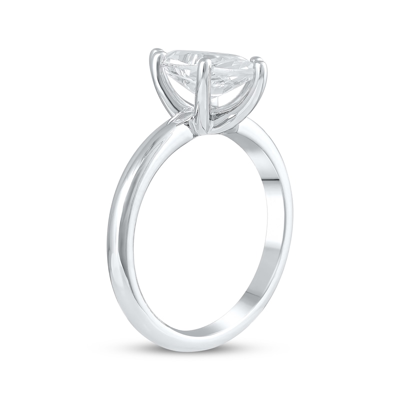 Main Image 2 of Previously Owned Lab-Grown Diamonds Marquise-Cut Solitaire Ring 2 ct tw 14K White Gold (F/SI2)