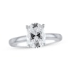Thumbnail Image 1 of Previously Owned Lab-Grown Diamonds Oval-Cut Solitaire Engagement Ring 2 ct tw 14K White Gold (F/SI2)