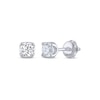 Thumbnail Image 1 of Previously Owned THE LEO Legacy Lab-Grown Diamond Round-Cut Solitaire Stud Earrings 1/2 ct tw 14K White Gold (F/VS2)