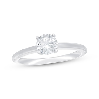 Previously Owned Lab-Grown Diamonds Solitaire Engagement Ring 3/4 ct tw 14K White Gold (F/SI2)
