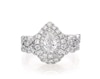 Thumbnail Image 1 of Previously Owned Neil Lane Pear-Shaped Diamond Double Halo Bridal Set 1-5/8 ct tw 14K White Gold Size 6.5