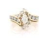 Thumbnail Image 1 of Previously Owned Marquise-Cut Diamond Bridal Set 1-3/8 ct tw 14K Yellow Gold Size 6.5