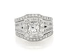 Thumbnail Image 1 of Previously Owned Neil Lane Cushion-Cut Diamond Halo Bridal Set 2-3/4 ct tw 14K White Gold Size 6