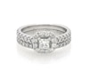 Thumbnail Image 1 of Previously Owned Neil Lane Princess-Cut Diamond Halo Bridal Set 1 ct tw 14K White Gold Size 5.25