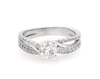 Thumbnail Image 1 of Previously Owned Round-Cut Diamond Bridal Set 7/8 ct tw 14K White Gold Size 6