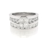 Thumbnail Image 1 of Previously Owned Princess-Cut Quad Diamond Bridal Set 2-3/4 ct tw 14K White Gold Size 6
