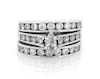 Thumbnail Image 1 of Previously Owned Marquise-Cut Diamond Bridal Set 1-1/3 ct tw 14K White Gold Size 4.75