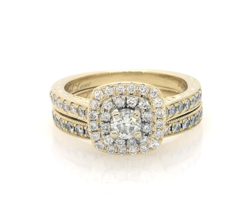 Main Image 1 of Previously Owned Neil Lane Bridal Set 1 ct tw Diamonds 14K Yellow Gold Size 6