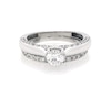 Thumbnail Image 1 of Previously Owned Round-Cut Diamond Bridal Set 7/8 ct tw 10K White Gold Size 5