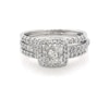 Thumbnail Image 1 of Previously Owned Multi-Diamond Bridal Set 1-1/8 ct tw 10K & 14K White Gold Size 7.25