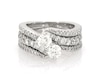 Thumbnail Image 1 of Previously Owned Ever Us Round-Cut Diamond Two-Stone Bridal Set 1-7/8 ct tw 14K White Gold Size 5