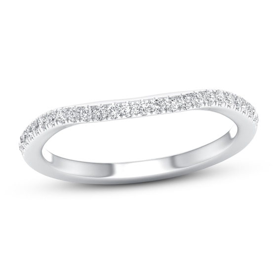 Previously Owned Diamond Wedding Band 1/6 ct tw Round-cut 10K White Gold