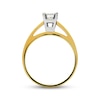 Thumbnail Image 2 of Previously Owned Princess-Cut Diamond Solitaire Engagement Ring 1/2 ct tw 14K Two-Tone Gold (I/I2)