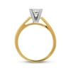 Thumbnail Image 2 of Previously Owned Certified Princess Diamond Solitaire Ring 5/8 ct tw 14K Yellow Gold