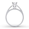 Thumbnail Image 2 of Previously Owned Diamond Solitaire Ring 3/4 carat Princess-Cut 14K White Gold