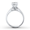 Thumbnail Image 2 of Previously Owned Princess-Cut Diamond Solitaire Engagement Ring 1 ct tw 14K White Gold (J/I3)
